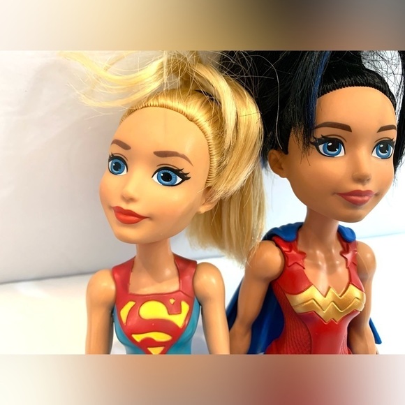 2 DC Super Hero Girls Action Figure Dolls 12" Super Girl Wonder Woman - Picture 5 of 5